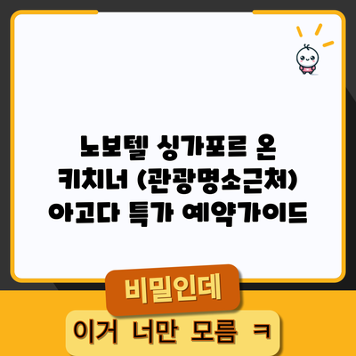 노보텔 싱가포르 온 키치너 (관광명소근처) 아고다 특가 예약가이드