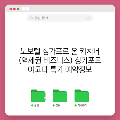 노보텔 싱가포르 온 키치너 (역세권 비즈니스) 싱가포르 아고다 특가 예약정보