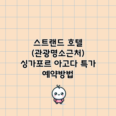 스트랜드 호텔 (관광명소근처) 싱가포르 아고다 특가 예약방법