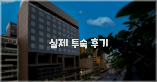 💬 실제 투숙 후기