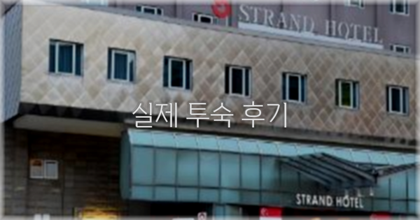 💬 실제 투숙 후기