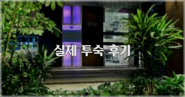 💬 실제 투숙 후기